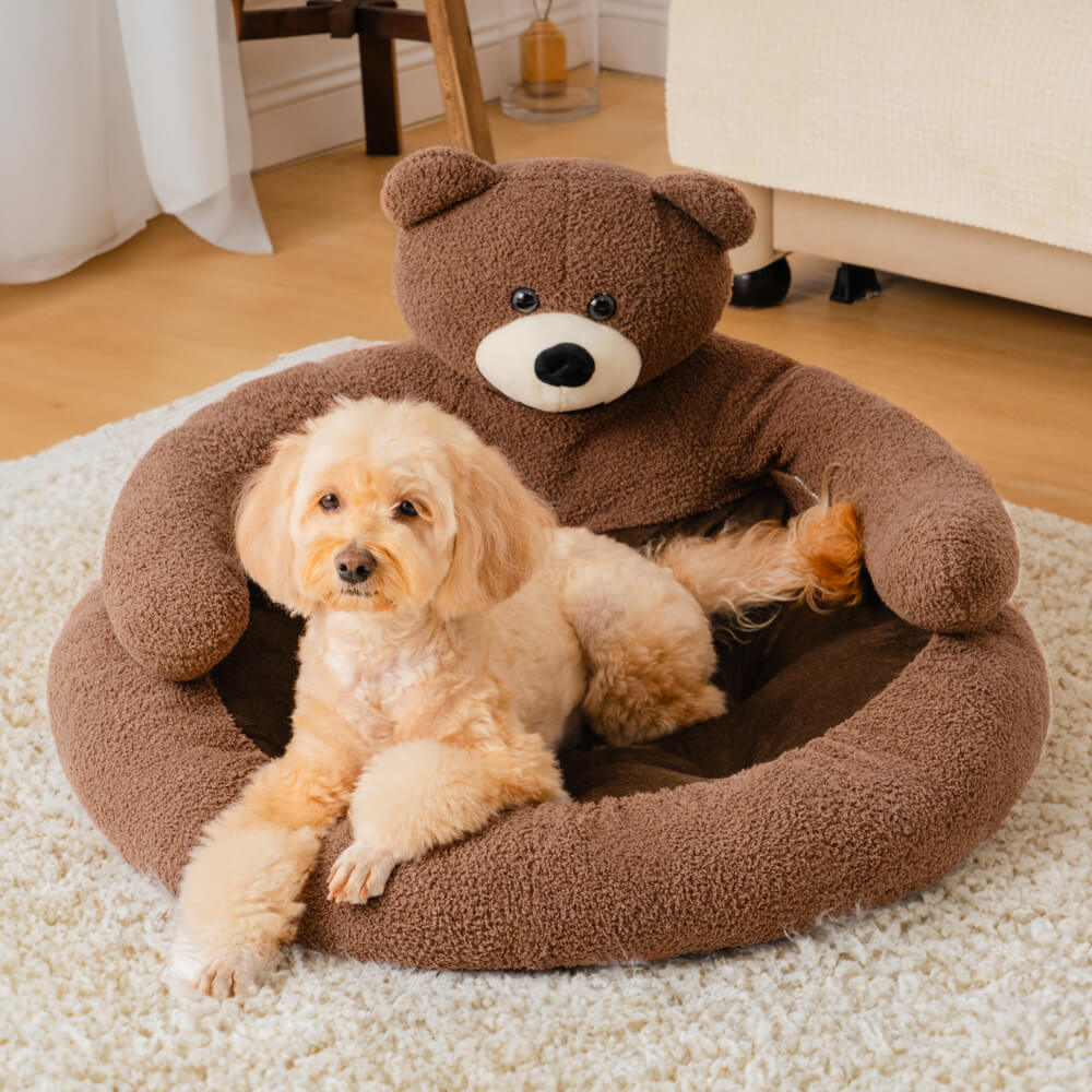 Junips | Cute detachable cuddly bear cat bed