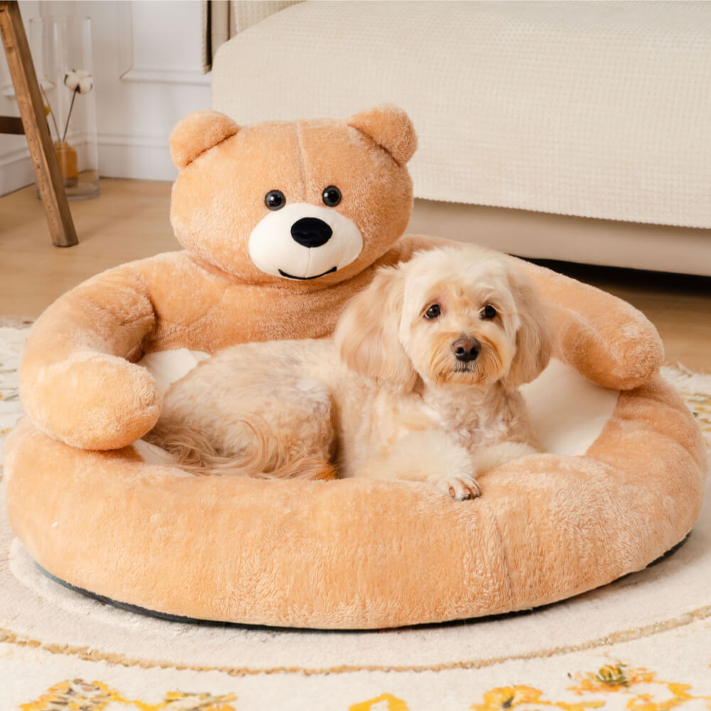 Junips | Cute detachable cuddly bear cat bed