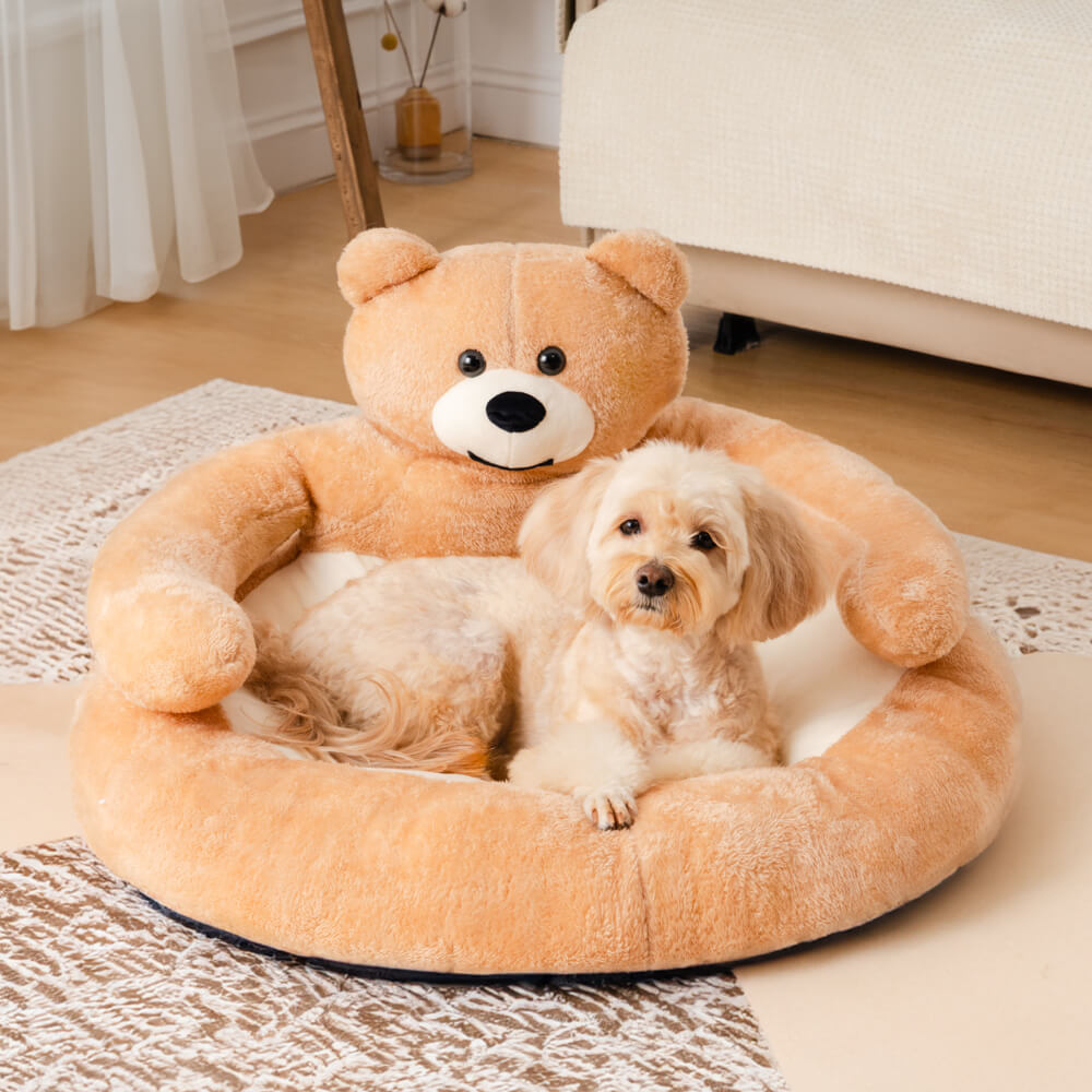Junips | Cute detachable cuddly bear cat bed