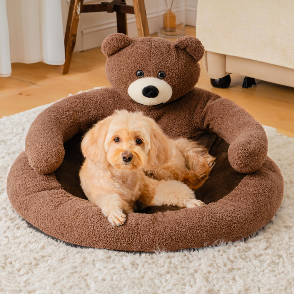 Junips | Cute detachable cuddly bear cat bed