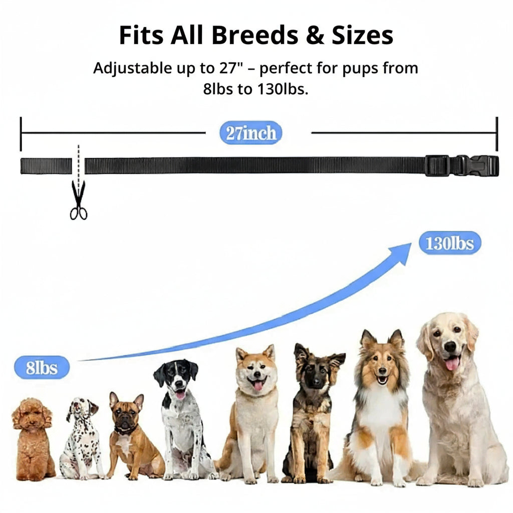 Junips | 1000m Waterproof Dog Training Collar | IP67 Submersible Receiver | 100-Level Vibration & Static Pulse Modulation | 60-Day Lithium-Polymer Battery | High-Tensile Reflective Nylon