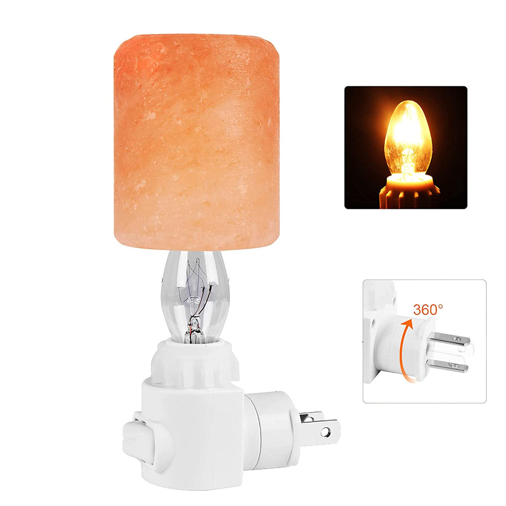 Junips | Natural crystal Himalayan salt lamp | Plug bedside lamp