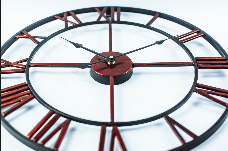 Junips | Vintage Iron Large Retro Wall Clock