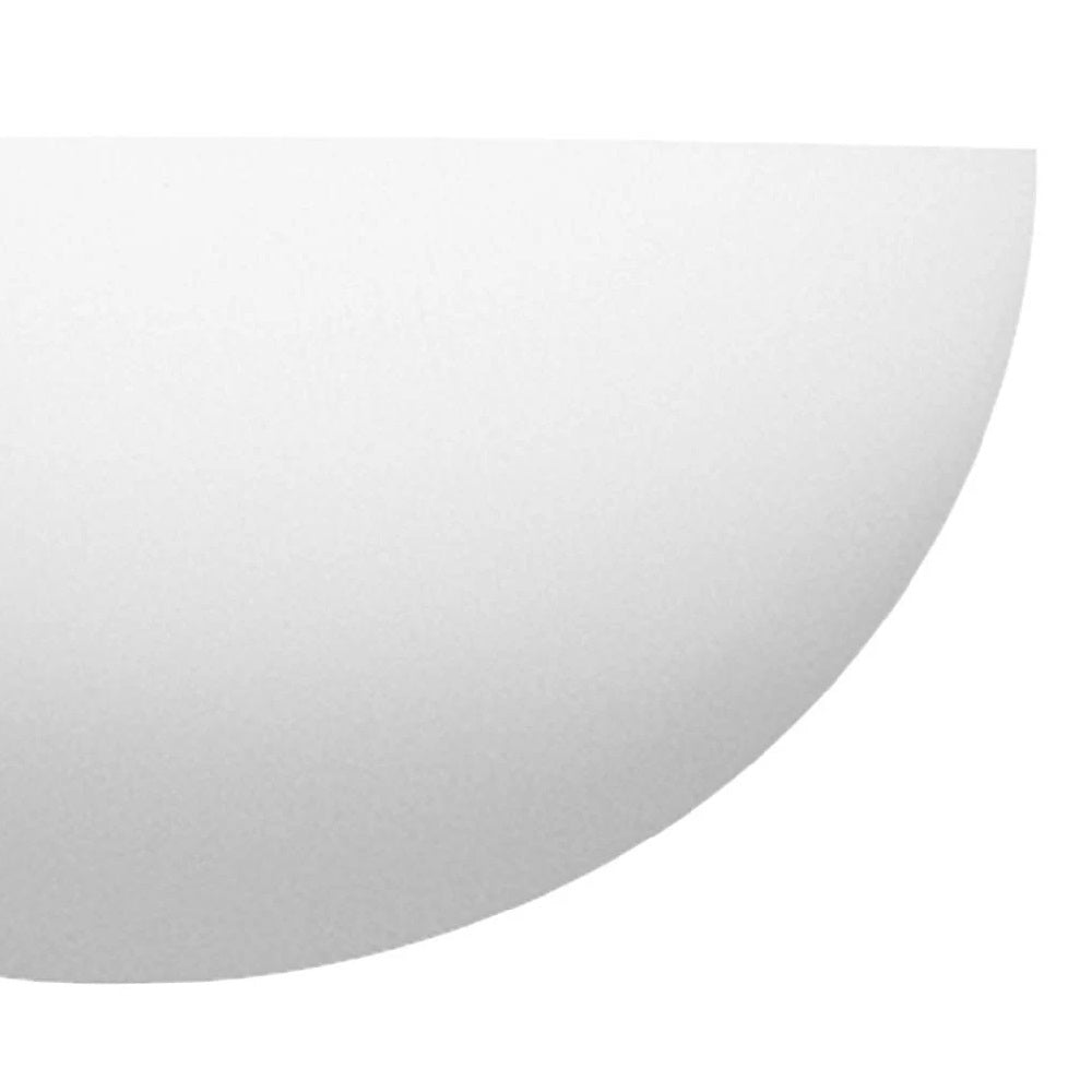 Junips | White Plaster Vintage Half-Round Half-Moon Paintable Wall Spotlight 30cm