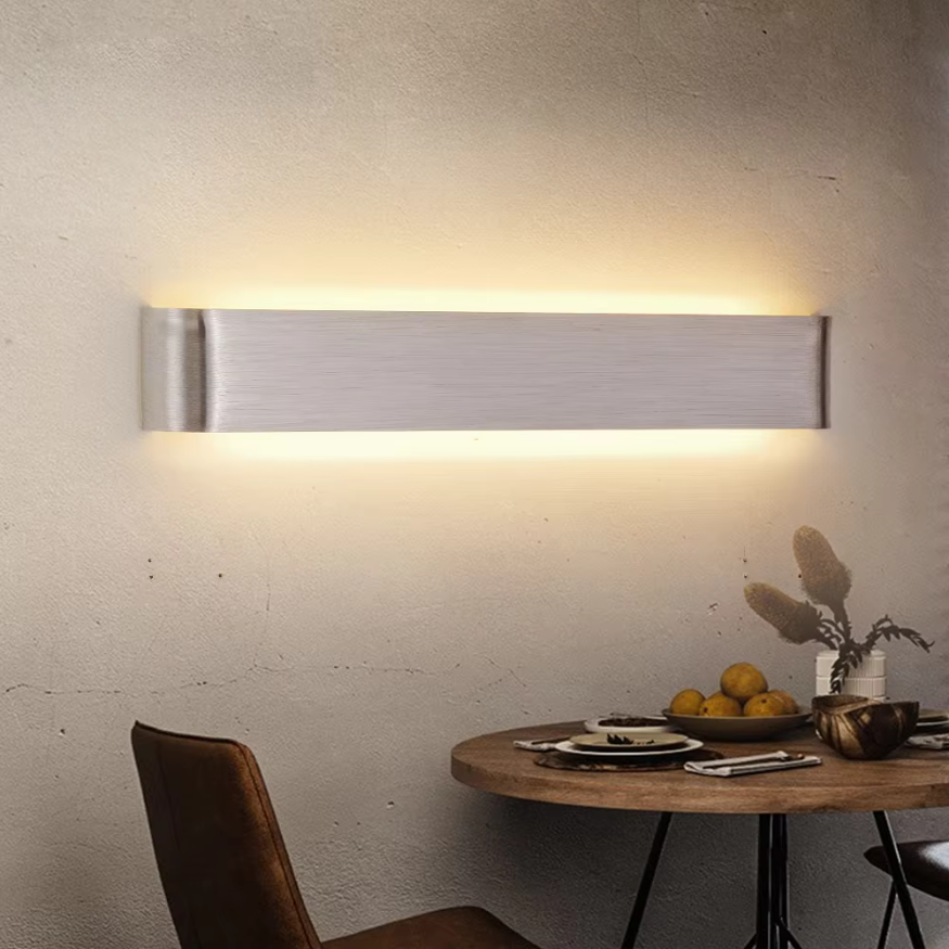 Junips | Nordic LED Wall Light - Modern Brushed Aluminum Indoor Wall Light
