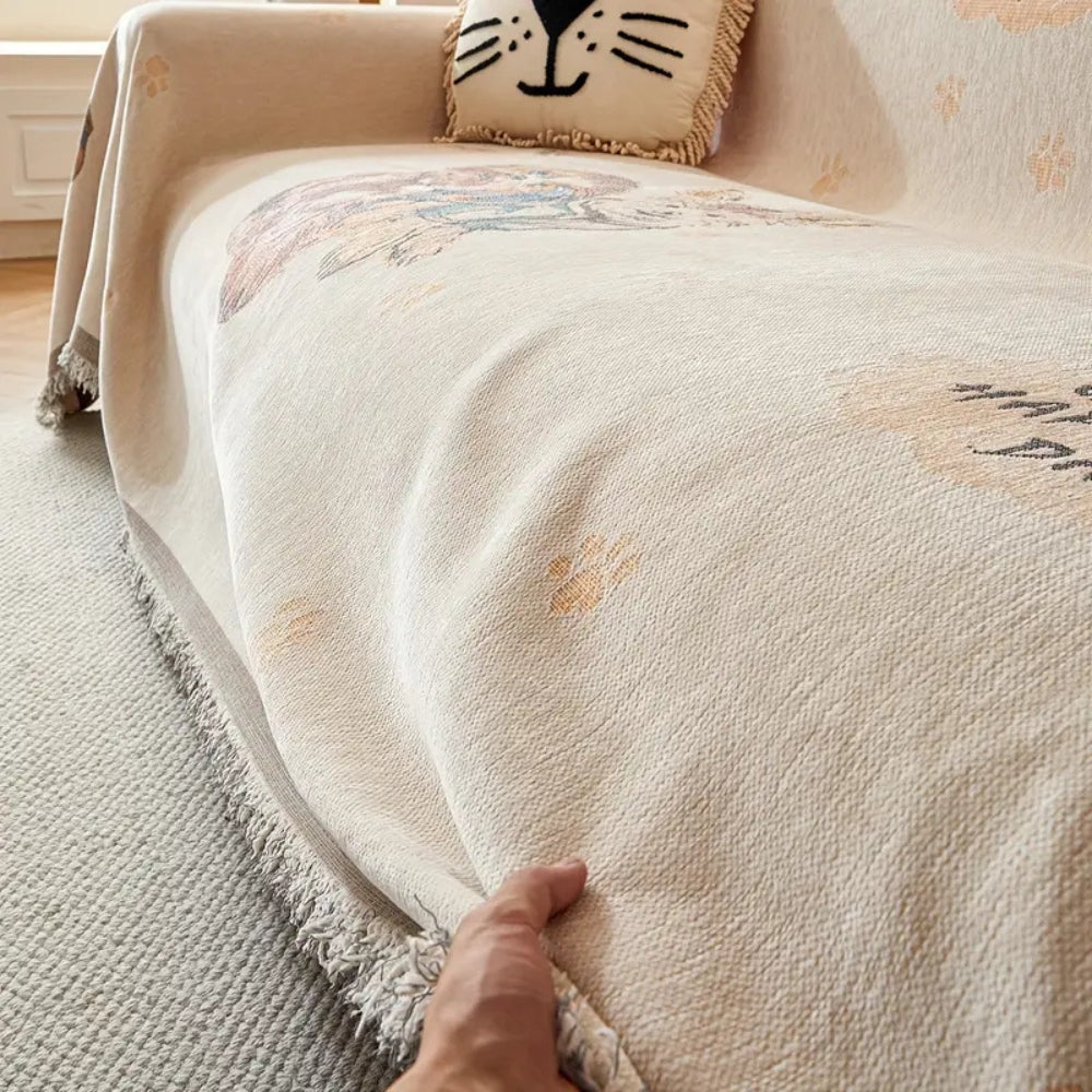 Junips | Amara Floral Reversible Sofa Cover