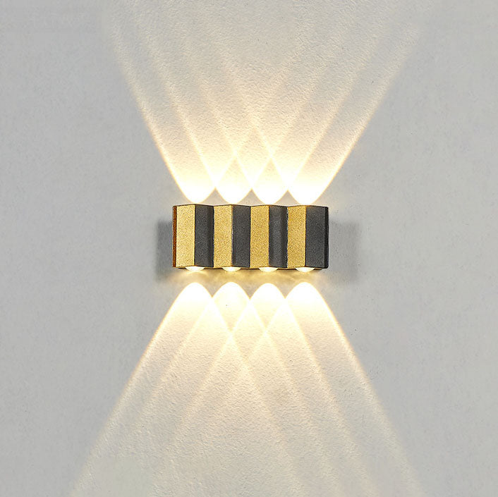 Junips | Modern Light Luxury Golden Aluminium Outdoor Waterproof Terrace LED Wall Light Lamp