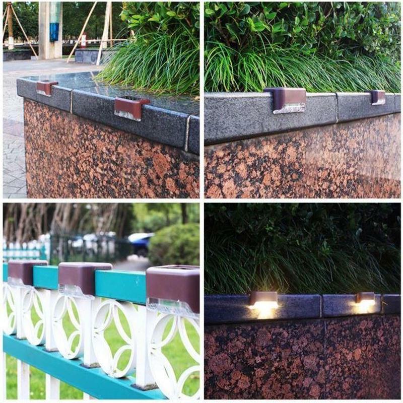 Junips | Waterproof Stair Solar Lights for Outdoors (4 pieces)