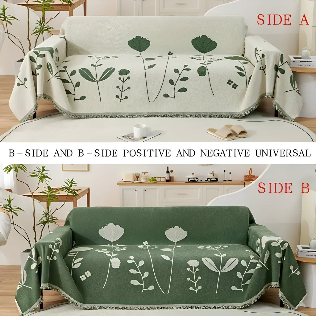 Junips | Modern Bloom Reversible Sofa Cover