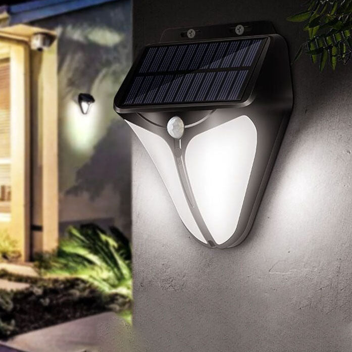 Junips | Solar Intelligent Triangle Outdoor Waterproof Body Sensor Patio LED Wall Light