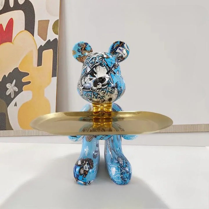 Junips | Bear statue with tray