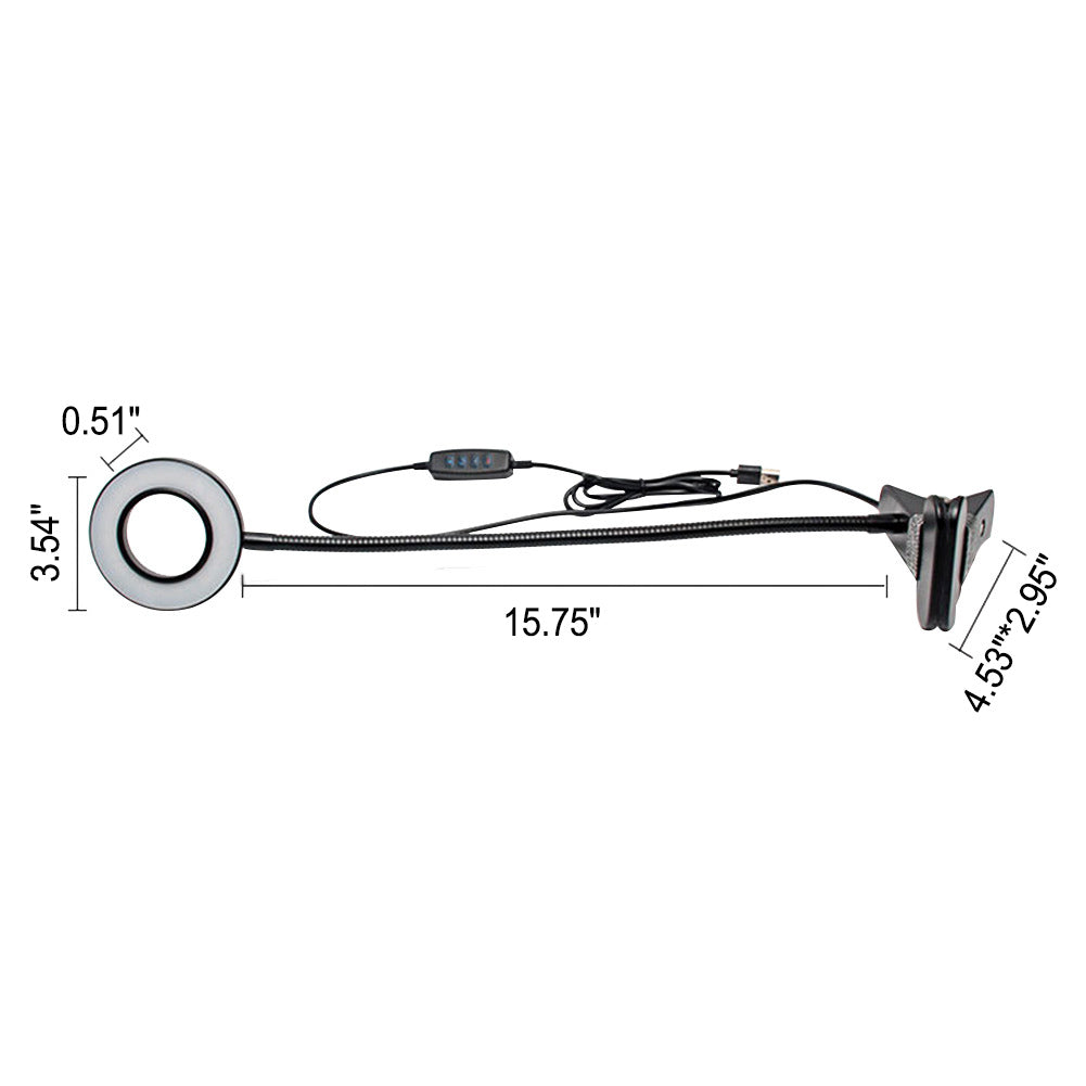 Junips | Creative simple USB pants button LED reading clip desk lamp