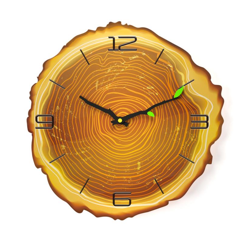 Junips | Wooden Annual Rings Wall Clock