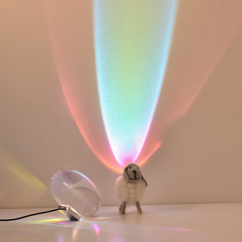 Junips | Creative Crystal Projection Angel Eyes LED Table Lamp