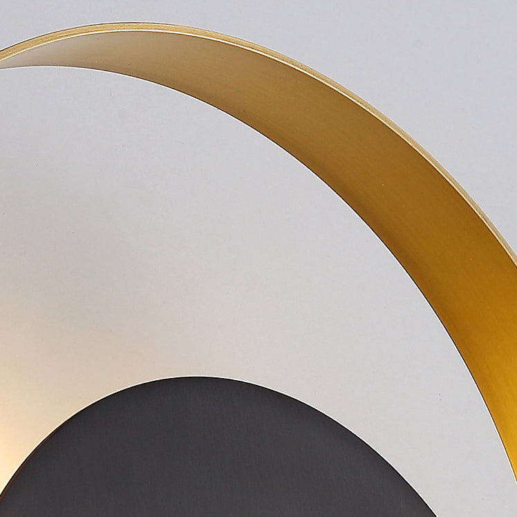 Junips | Modern Minimalist Iron Circle Ring 1-Light Wall Sconces Lamp For Bedroom