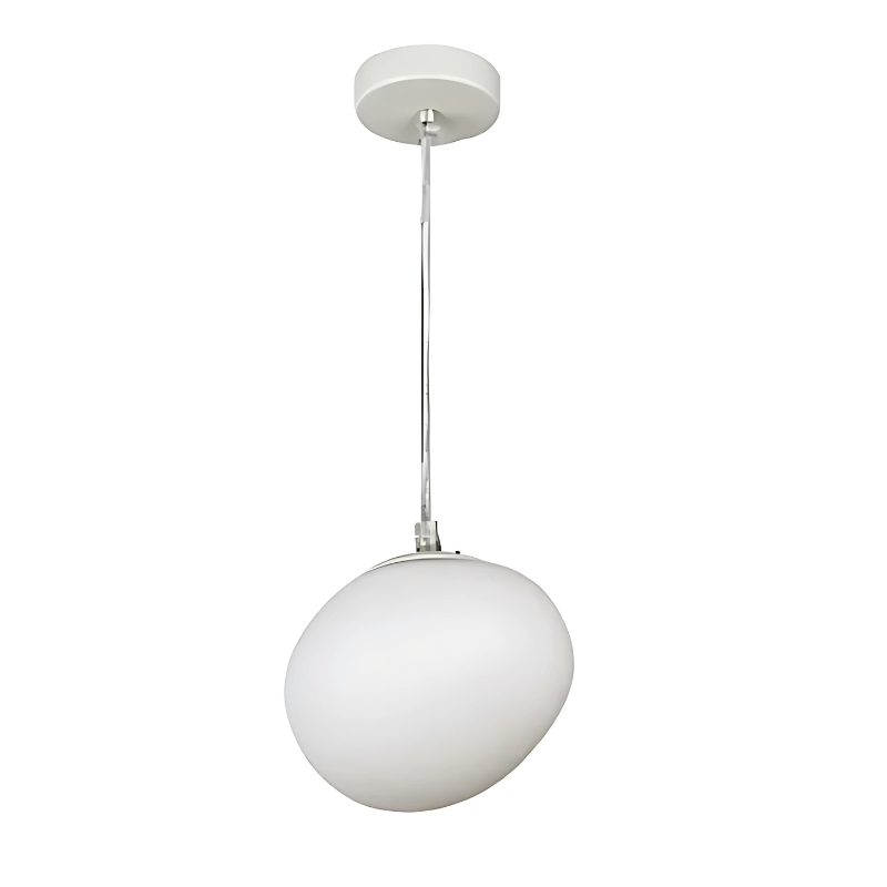 Junips | GloStone | Elegant Glass Pebble Pendant Light