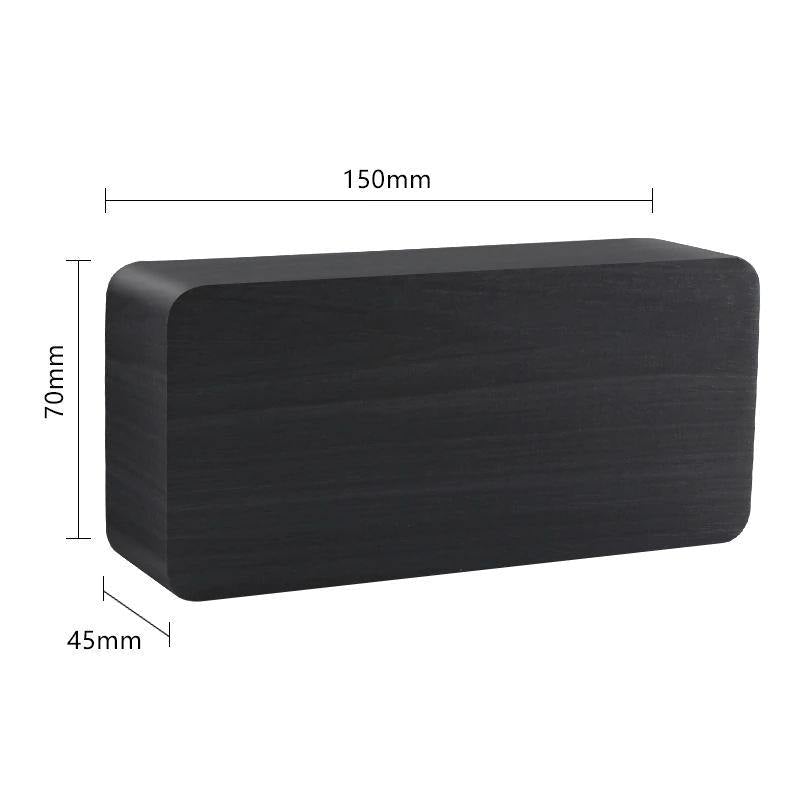 Junips | LED alarm clock in wooden cube shape