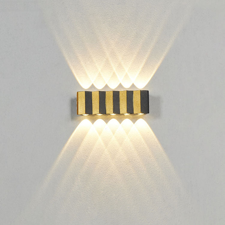 Junips | Modern Light Luxury Golden Aluminium Outdoor Waterproof Terrace LED Wall Light Lamp