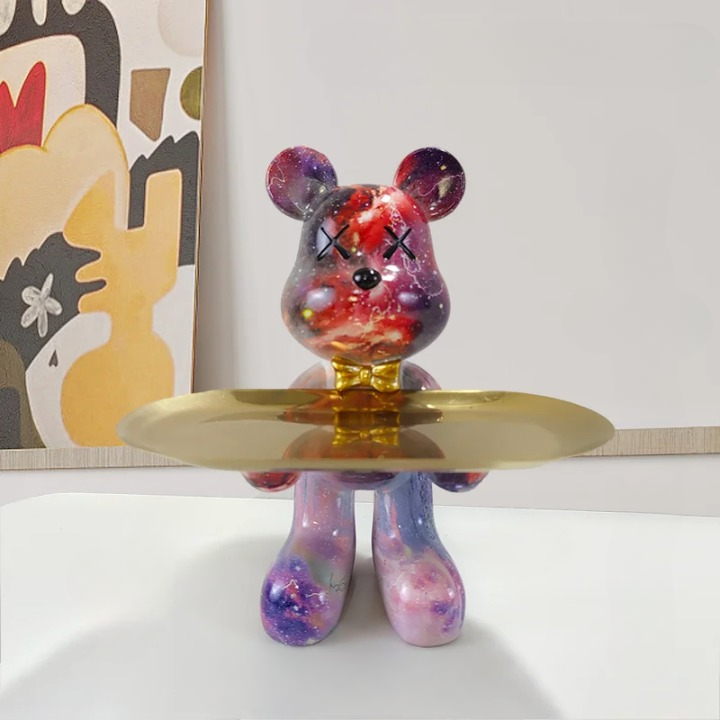 Junips | Bear statue with tray
