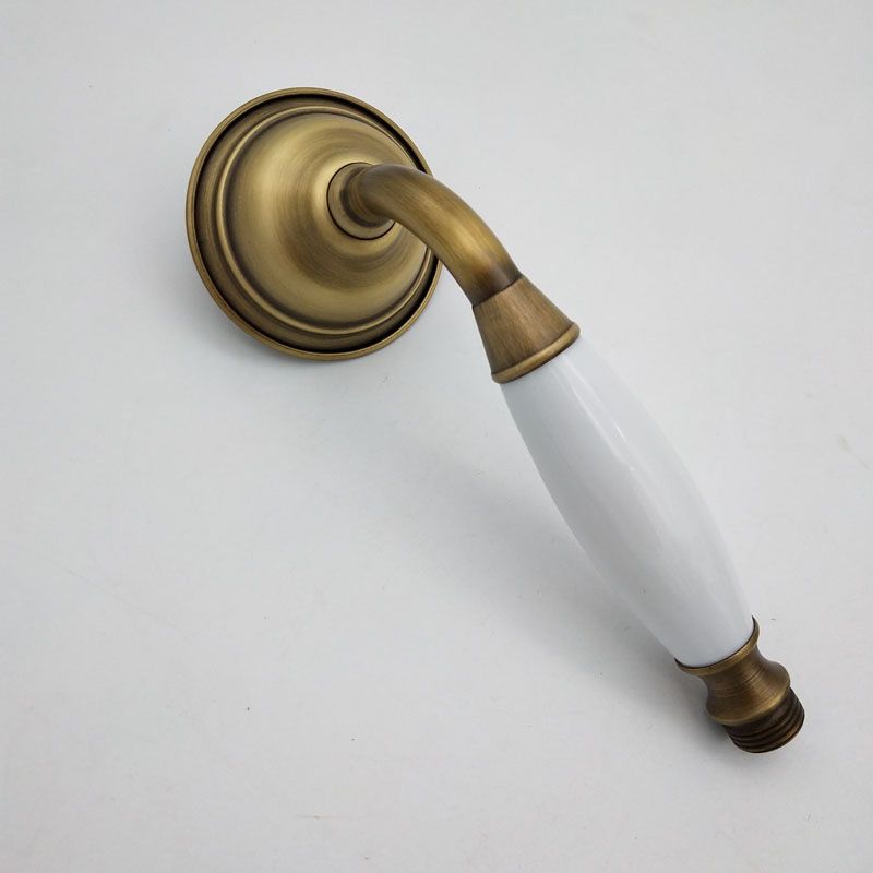 Junips | Traditional Handheld Shower Head with Hose Polished Brass Wall Mounted Shower Head