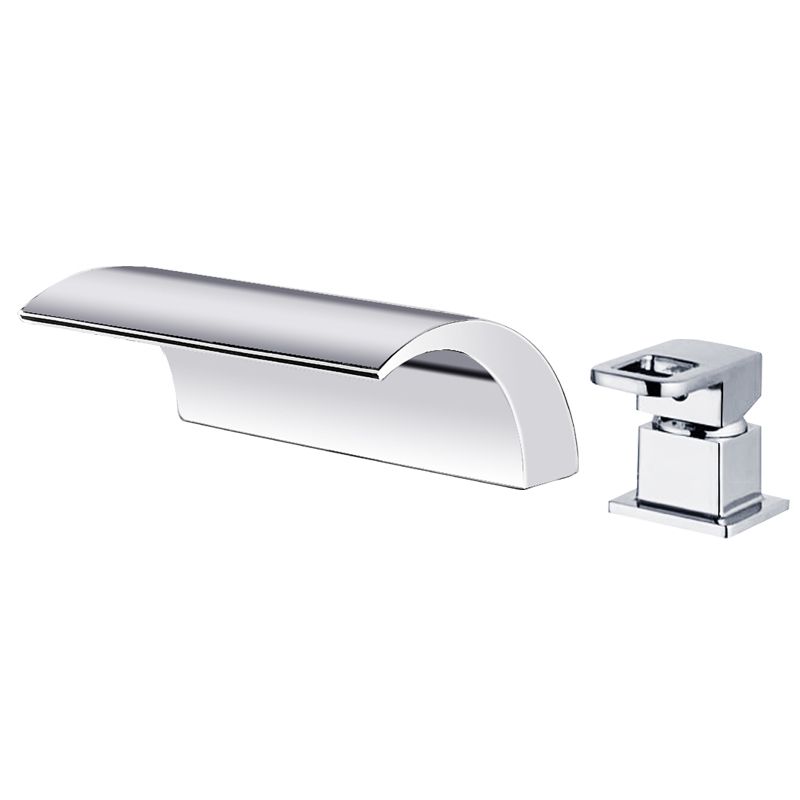 Junips | Modern Brass Roman Bathtub Faucet Waterfall Spout Bathtub Faucet