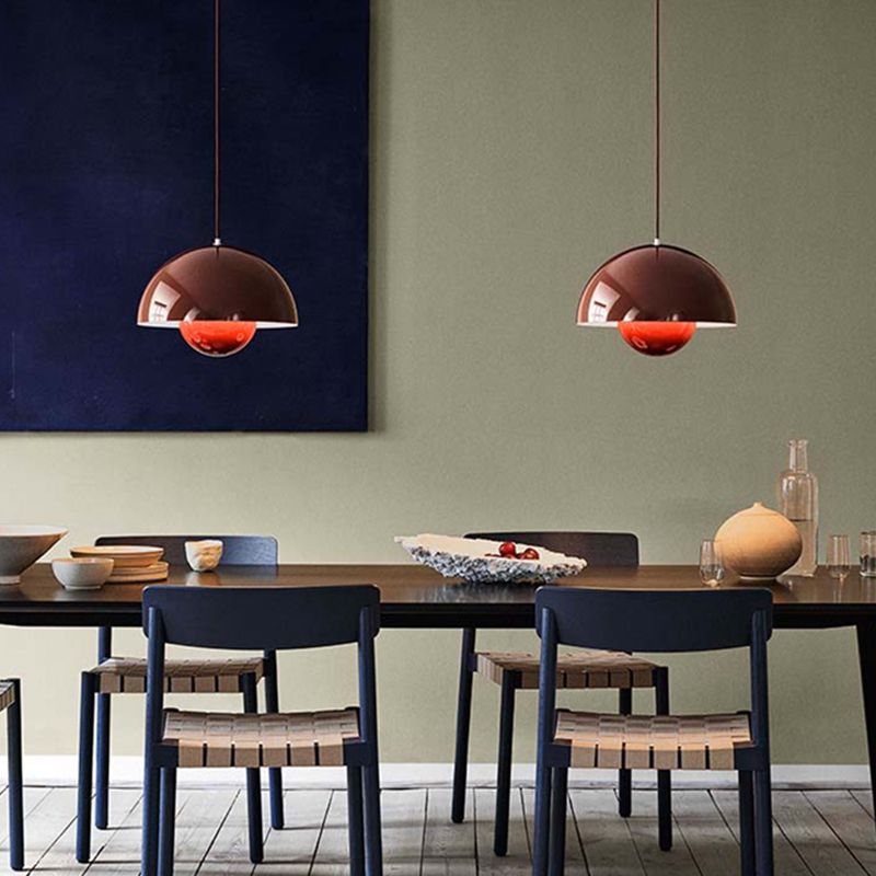 Junips | Modern creative 1-light pendant lamp wrought iron geometric hanging lamp