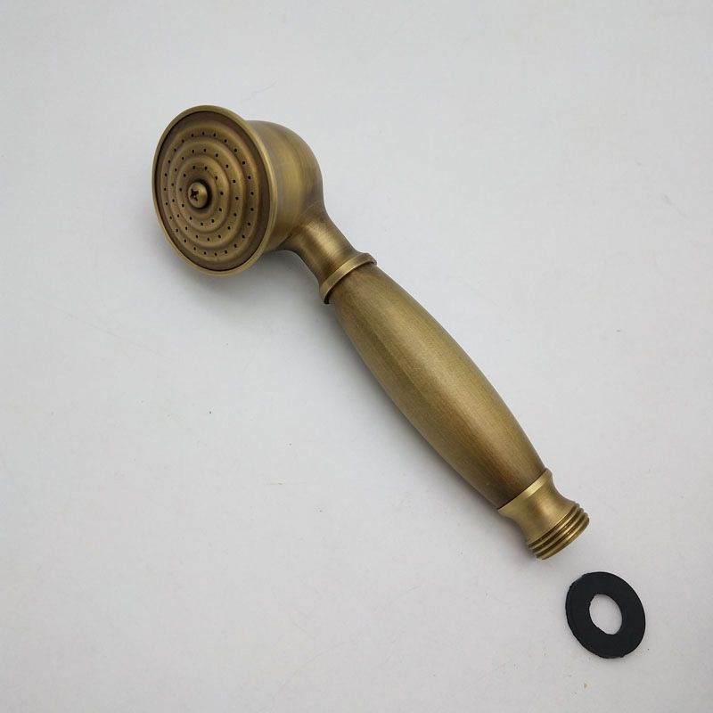 Junips | Traditional Handheld Shower Head with Hose Polished Brass Wall Mounted Shower Head