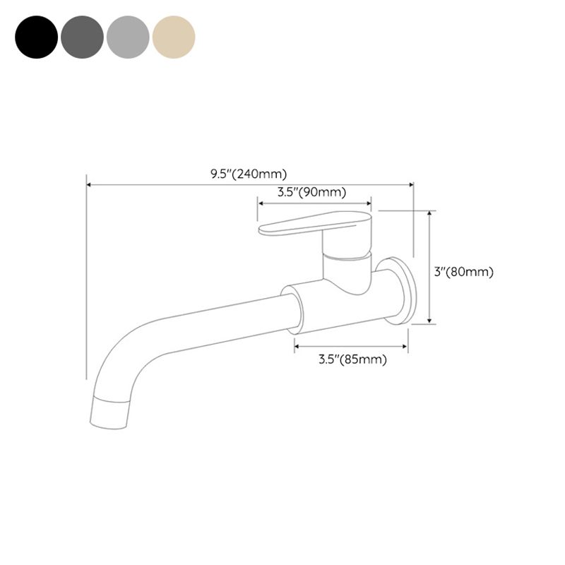 Junips | Modern Style Wall-Mounted Single Lever Mixer Faucet for the Bathroom