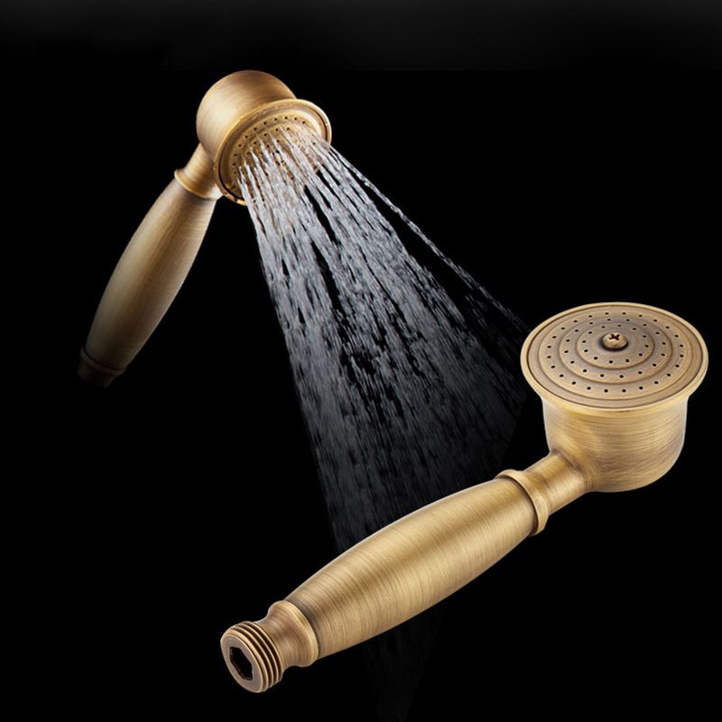 Junips | Traditional Handheld Shower Head with Hose Polished Brass Wall Mounted Shower Head