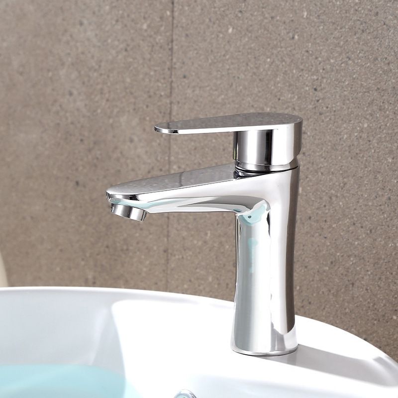 Junips | Modern Basin Tap Monochrome Center Mount Low Arc Faucet for Bathroom