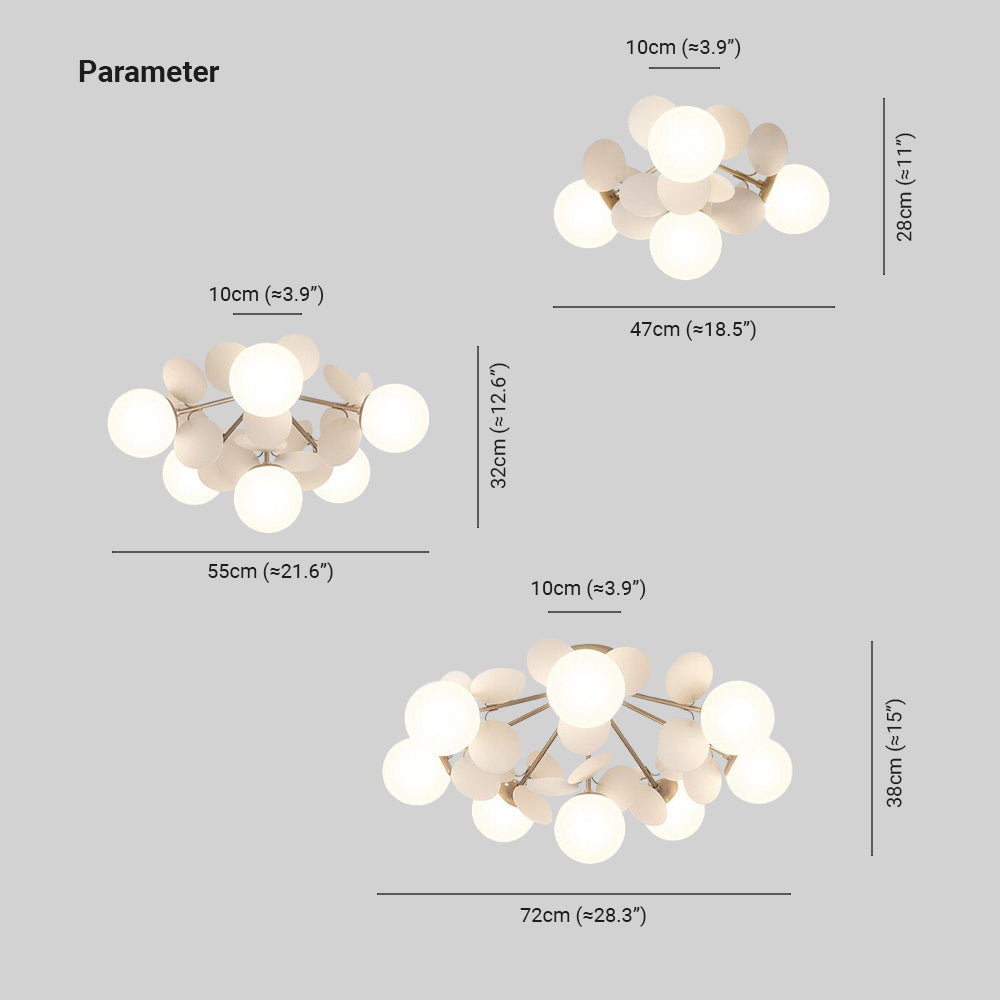 Junips | Flower Branch Chandelier Living Room
