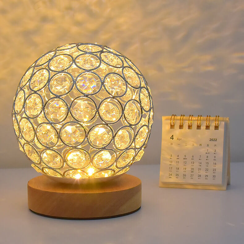 Junips | Modern Minimalistic Round USB Rechargeable LED Night Light Table Lamp