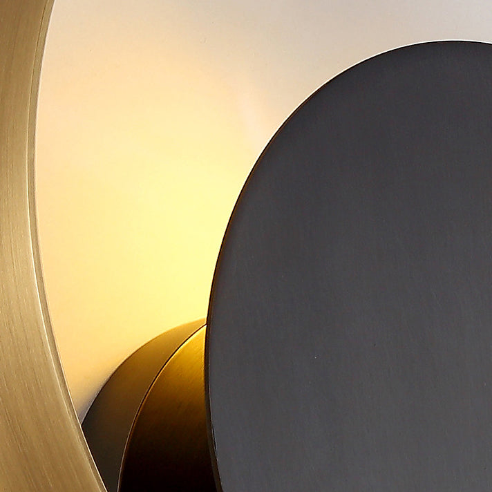 Junips | Modern Minimalist Iron Circle Ring 1-Light Wall Sconces Lamp For Bedroom