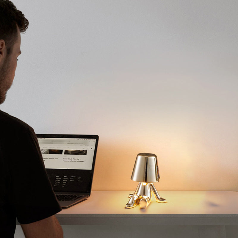 Junips | Thinker Little Golden Man Table Lamp