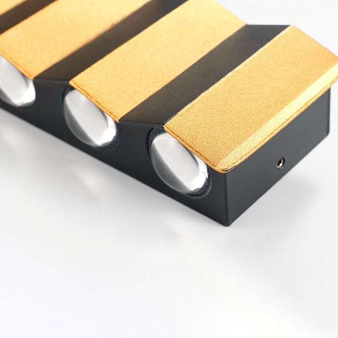 Junips | Modern Light Luxury Golden Aluminium Outdoor Waterproof Terrace LED Wall Light Lamp
