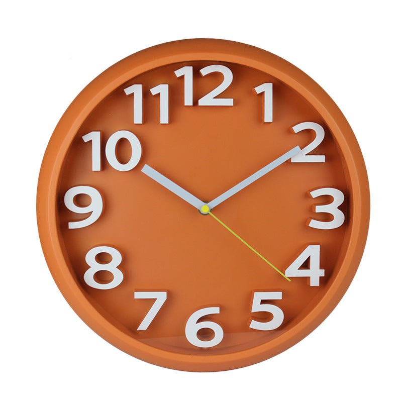 Junips | 3D Large Number Silent Wall Clocks 12.5 Inch Battery Operated