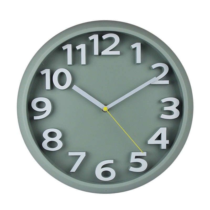Junips | 3D Large Number Silent Wall Clocks 12.5 Inch Battery Operated