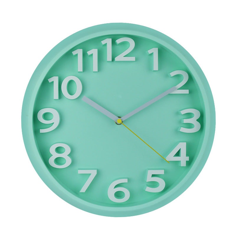Junips | 3D Large Number Silent Wall Clocks 12.5 Inch Battery Operated