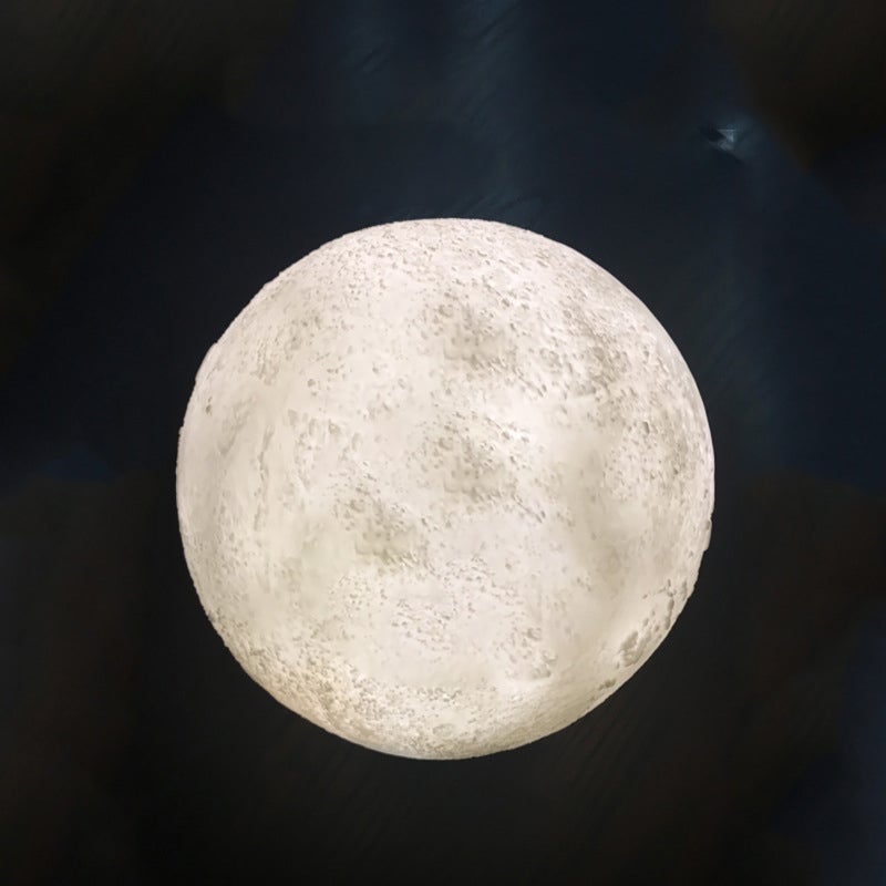 Junips | Creative Mini Rechargeable 3D Printed Moon 1-Light LED Table Lamp