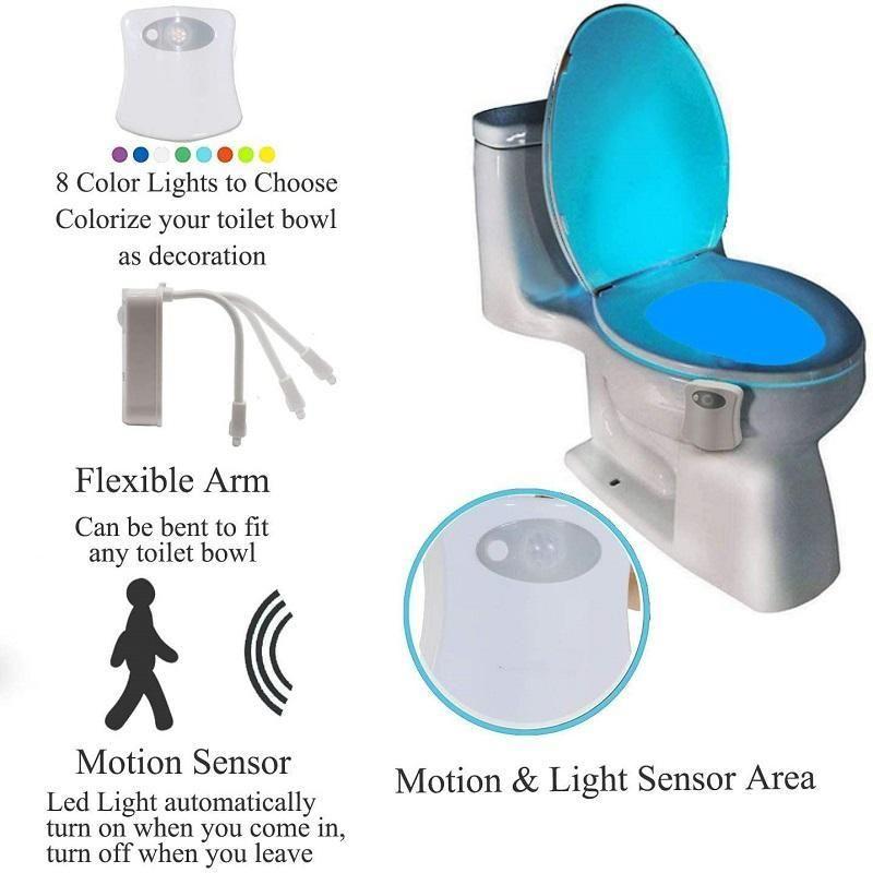 Junips | Toilet Cover Sensor Light Multi-function Toilet Night Light