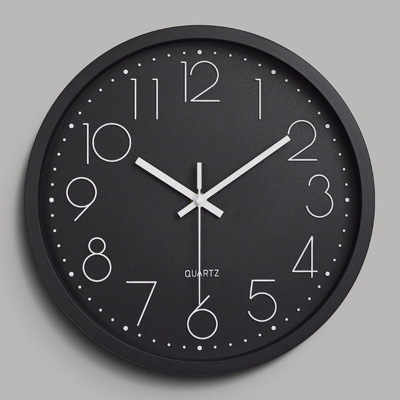 Junips | Simple Design 3D Silent Classroom Wall Clock 30 cm