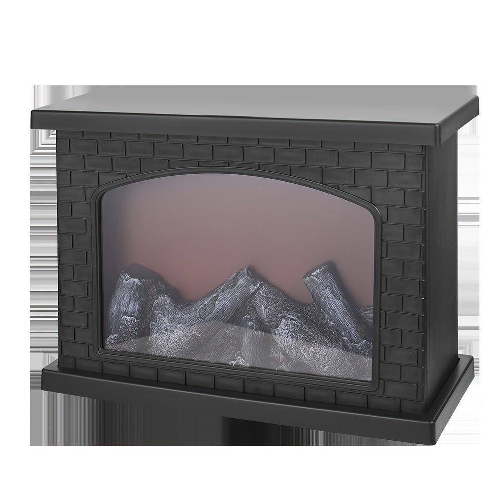 Junips | Cozy rectangular fireplace lantern stove lamp - Realistic simulation flame lights
