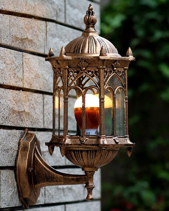 Junips | Antique Gold Outdoor Wall Light