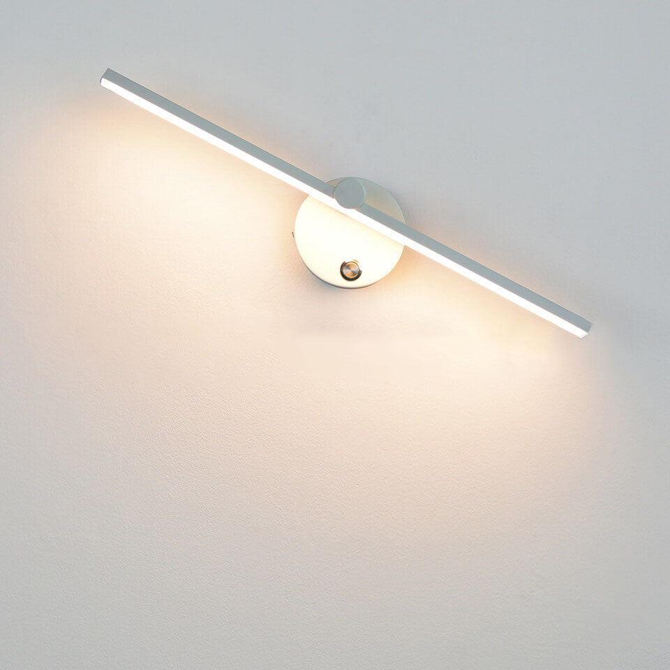 Junips | Nordic Minimalist Aluminium Long Bar Switch LED Mirror Wall Light Lamp