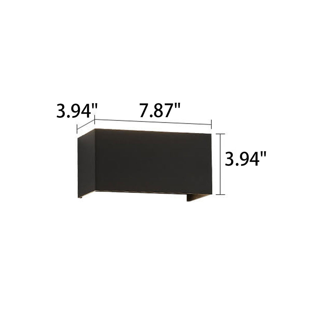Junips | Modern waterproof rectangular LED wall light for outdoor use with up and down lighting