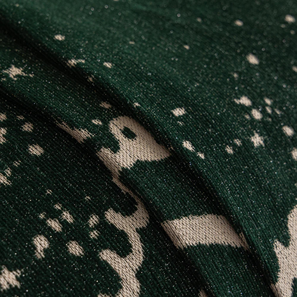 Junips | Cursive Glittering Chenille Sofa Cover