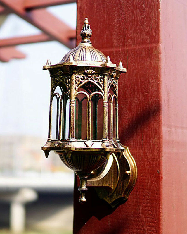 Junips | Antique Gold Outdoor Wall Light