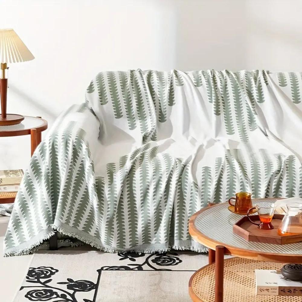 Junips | Modern Monochrome Fern Sofa Cover