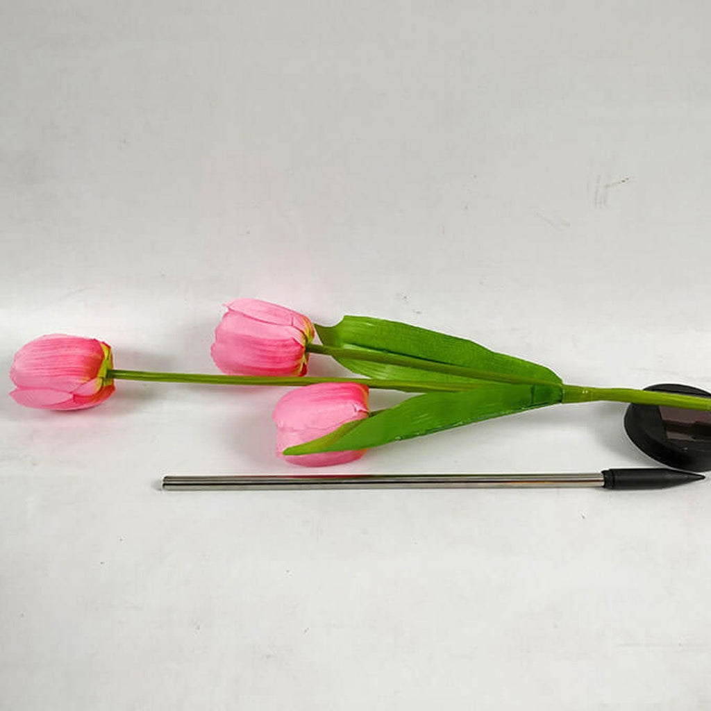 Junips | Solar Tulip Lawn Light Outdoor Garden LED Tulip Flower Light Ground Stake Landscape Light