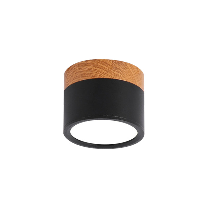 Junips | Small ceiling light Macaron metal kitchen bar recessed lighting in yellow/blue/black and wood